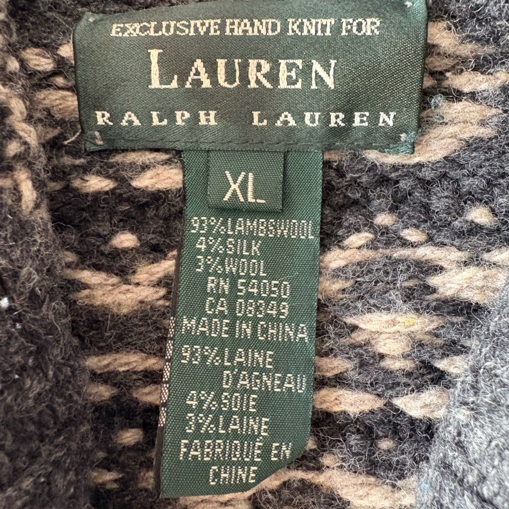Ralph Lauren Hand-knit Fair Isle Cardigan - Picture 3 of 13